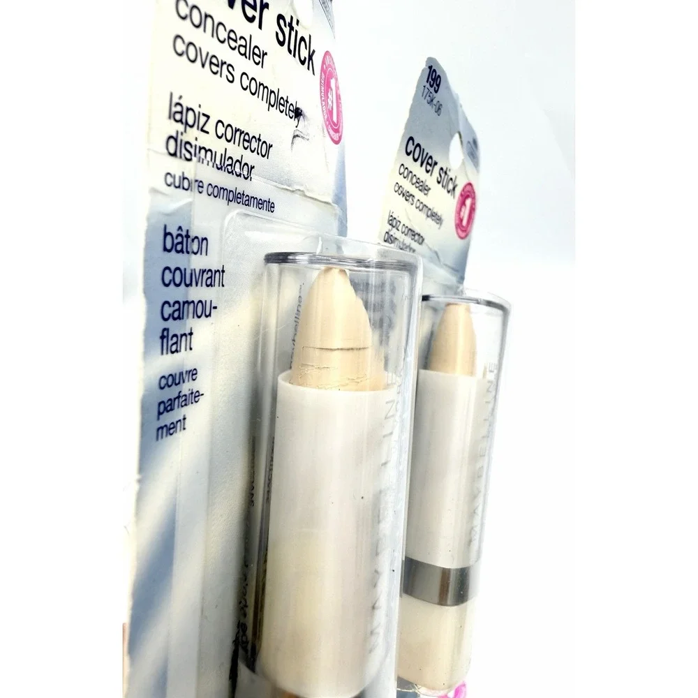 Lot Of 2 Maybelline Cover Stick Concealer 199 White Corrector 175K-06 ***READ***